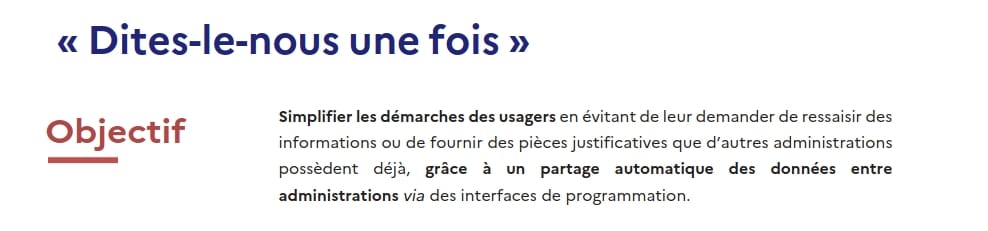 Dites-le-nous une fois