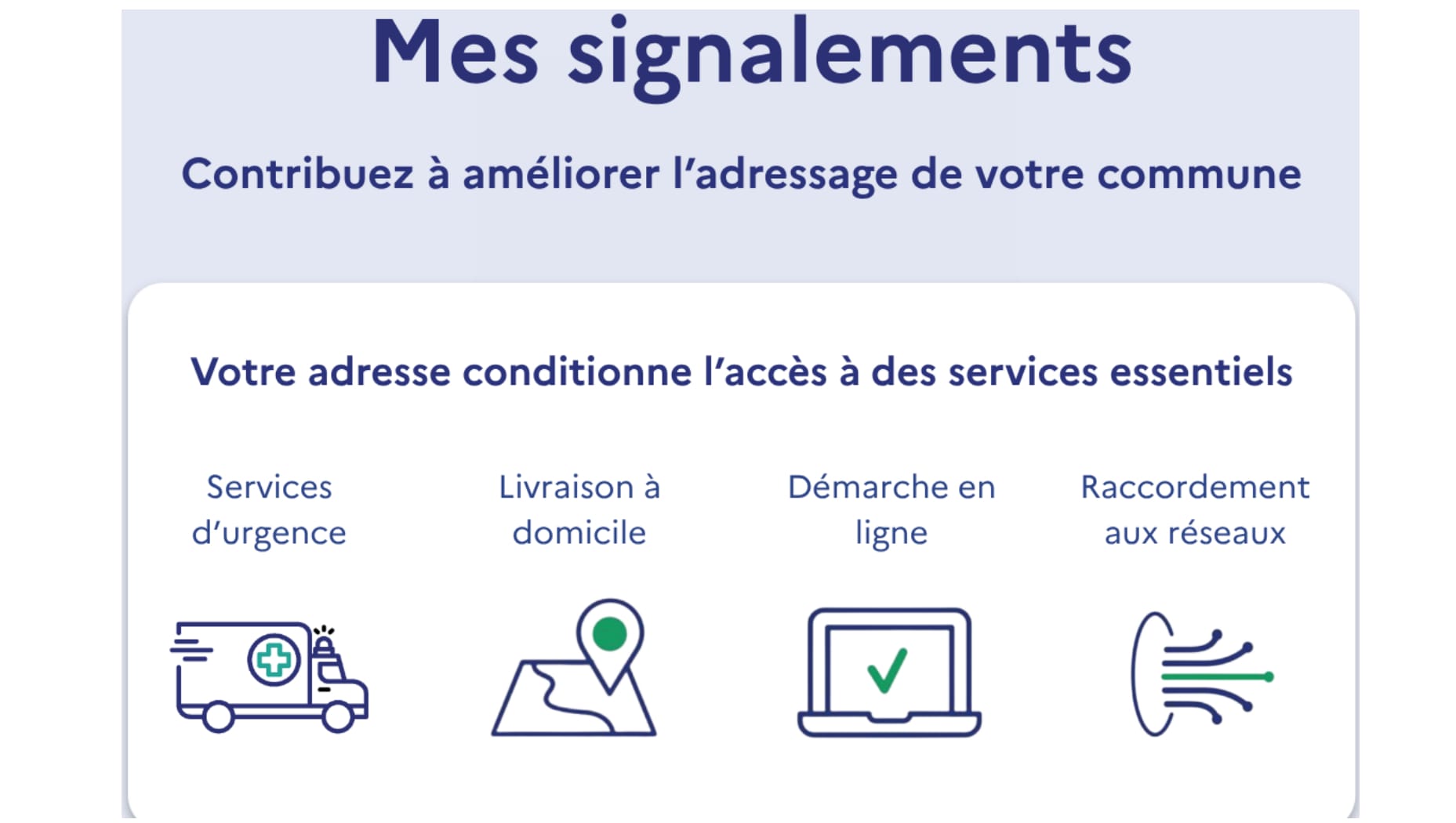 Mes signalements : la plateforme citoyenne pour corriger son adresse et contribuer à l'adressage de sa commune